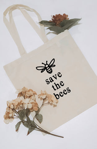 Save the Bees Canvas Tote