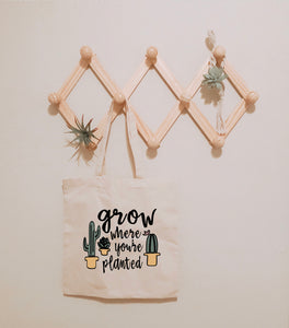 Grow Where You’re Planted Canvas Tote